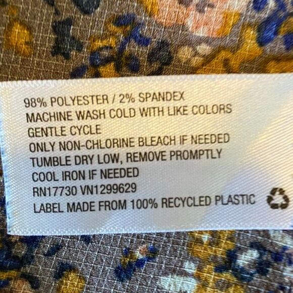 xhilaration boho Floral Off the Shoulder Short Sleeve Top Size L - Picture 4 of 5